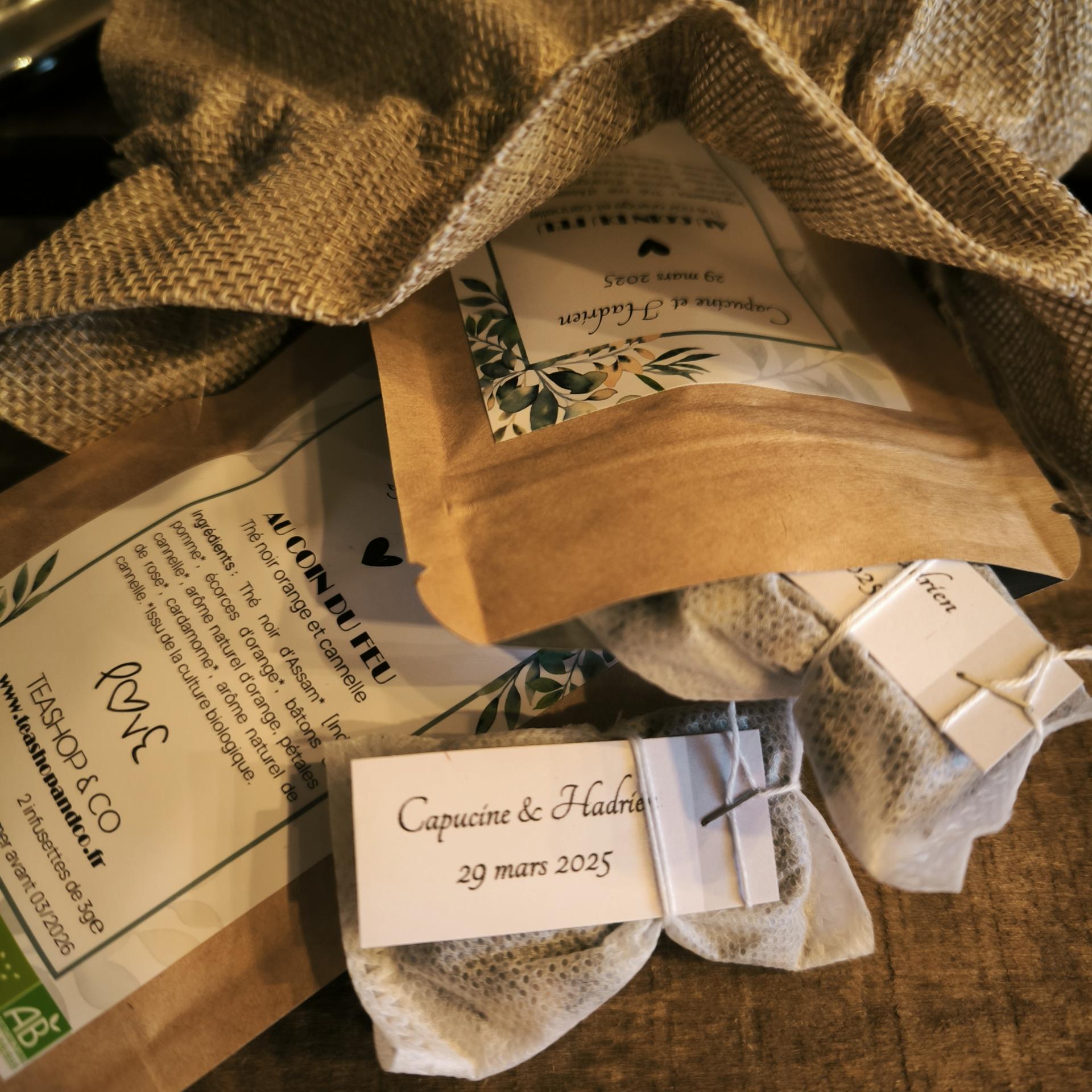 Teashop and co the mariage infusette personnalisee